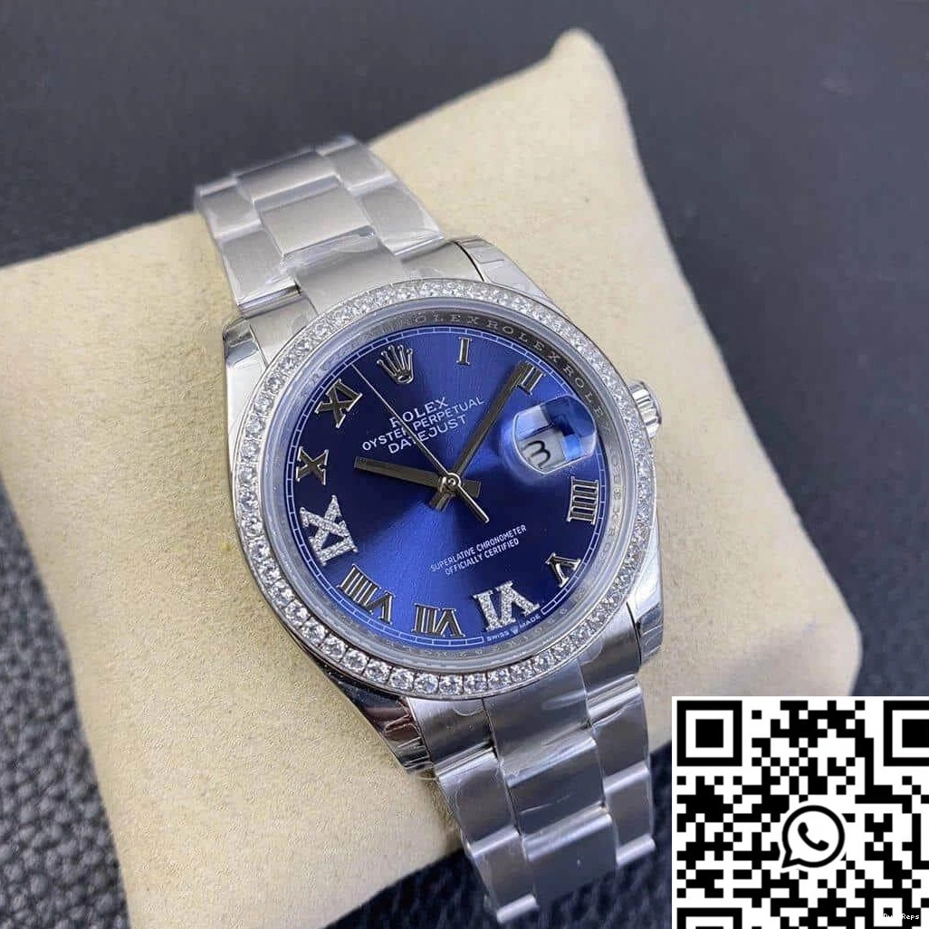 Diamond Bezel M126284RBR Factory Rolex Datejust EW 1111